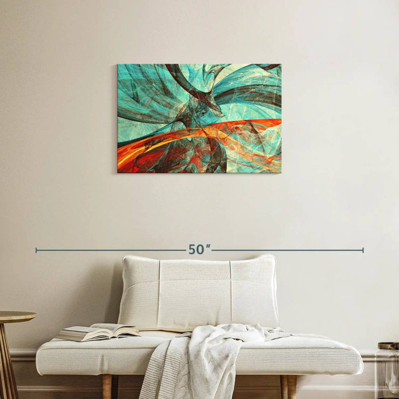 Avery Jade Topaz Dynamic Abstract, 20" H x 30" W