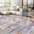 Abstract Machine Washable Area Rug Low Pile Non Slip Modern Rug Foldable Stain Resistant Carpet for Living Room Bedroom Indoor Ultra Thin Mat-1827465594