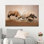 Élégante toile imprimée: Œuvre d'art africain Gemsbok