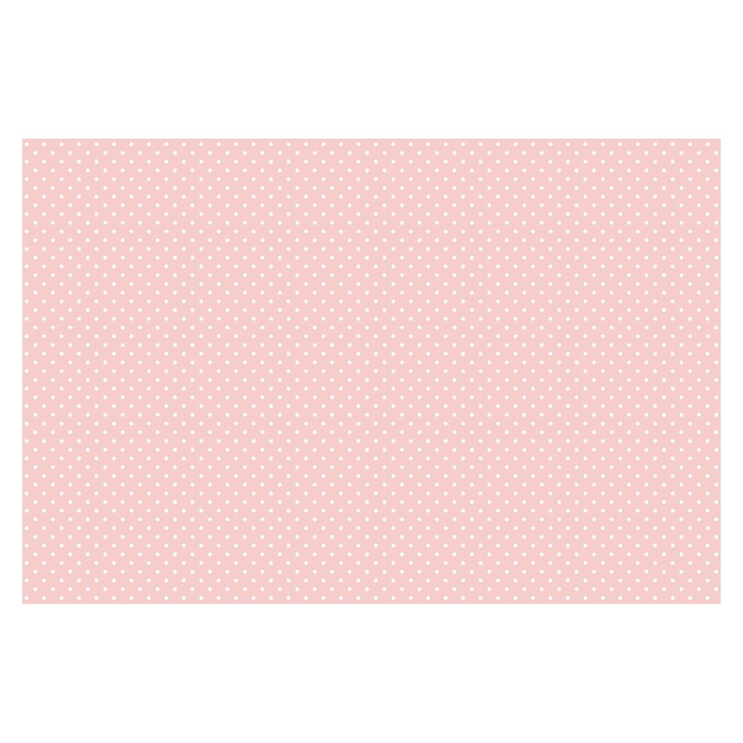 Strukturierte Fototapete White Dots on Pink 2,9 m x 432 cm