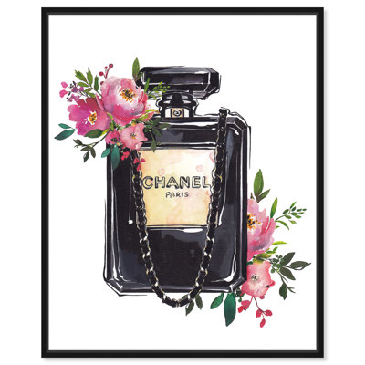 Fashion and Glam Parisienne Perfume - impression d'art graphique