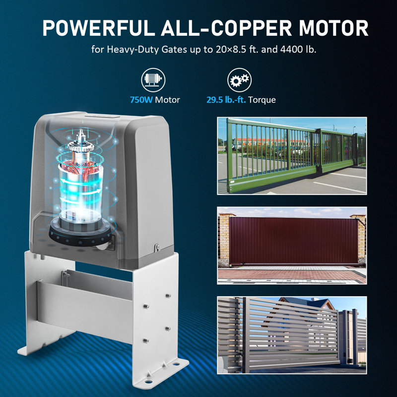4400lb 20ft Automatic Gate Opener with Remote Controls