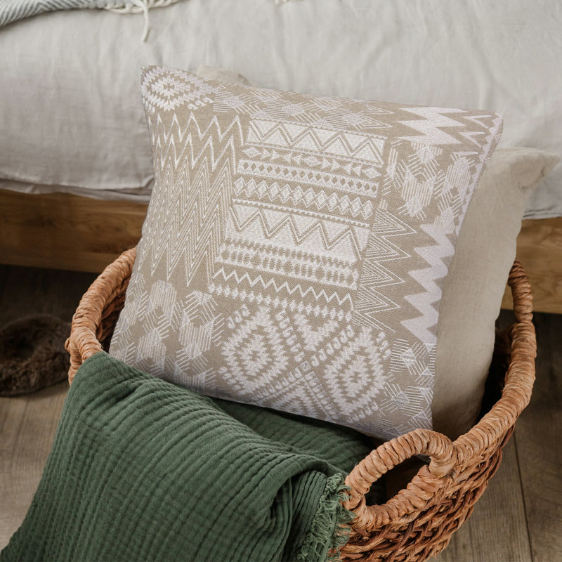 Housse de coussin Arya, Ivoire ivoire