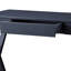 Console rectangulaire gris anthracite, 1 tiroir et structure 1 console gris anthracite, jumelée à une base