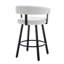 Tabouret de comptoir rembourré l 21,75 po avec repose-pieds en métal-2093689498