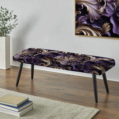 Banc rembourré noir