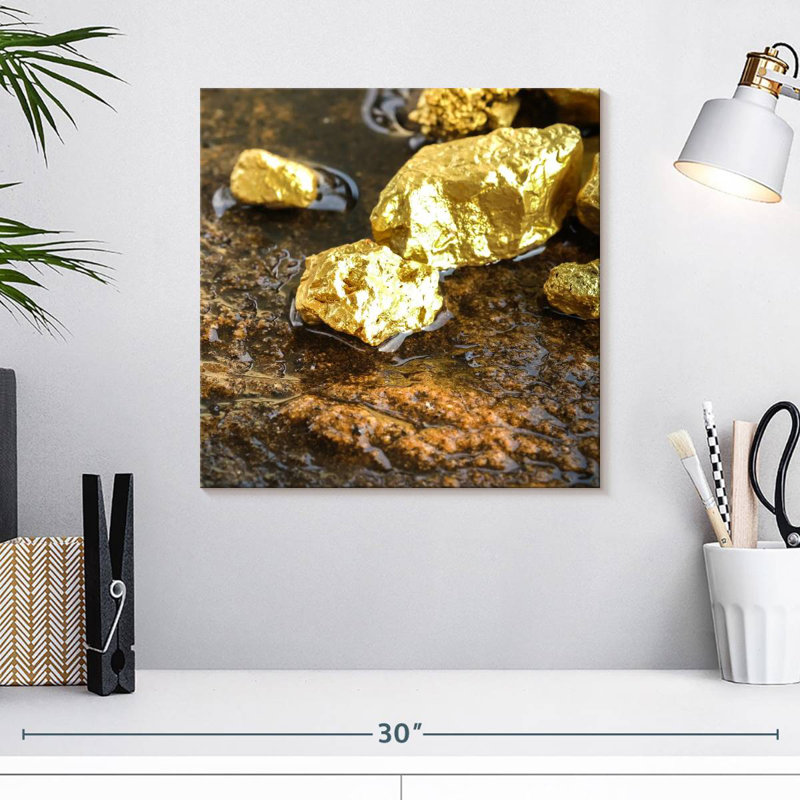 Alvord Gold Chunks, 16" H x 16" W
