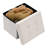 Folding Storage Ottoman Velvet Footstool-946437489