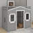 Twin House Loft Bed With Ladder-1840941158