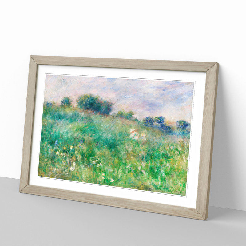 Meadow by Pierre-Auguste Renoir - Framed Print, Oak Framed, 65cm H x 90cm W x 2cm D