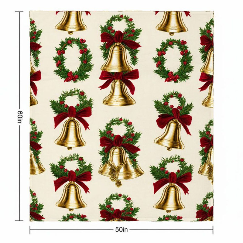 1Pc Candy Cane Pattern Flannel Blanket Soft Magical Winter Scene Wonderland, Colorful Candy Forest, Cozy Sweet Treats For Sofa/Bed/Travel 50*60