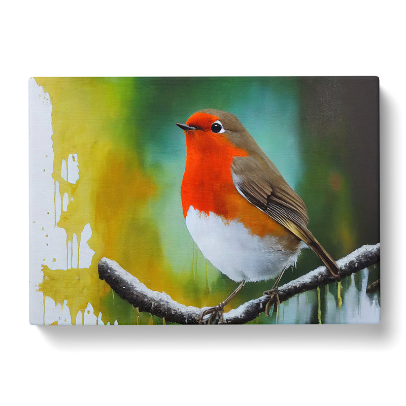 Epic Robin Bird - Wrapped Canvas