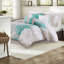 Édredon de qualité supérieure en satin de coton à motif floral pour la maison