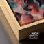 "Teal and Pink Marble Effect Mountain Range", reproduction sur toile encadrée-94585372-94585371