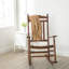 Chaise berçante d'extérieur en bois massif-94338804