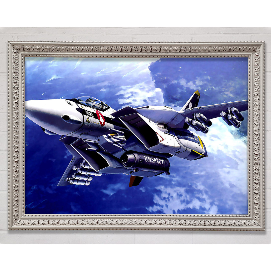 Macross Fighter - Einzelner Bilderrahmen Kunstdrucke