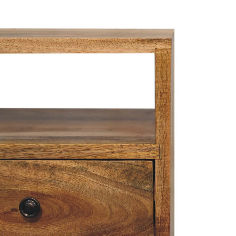 30cm W Solid Wood Bedside Table