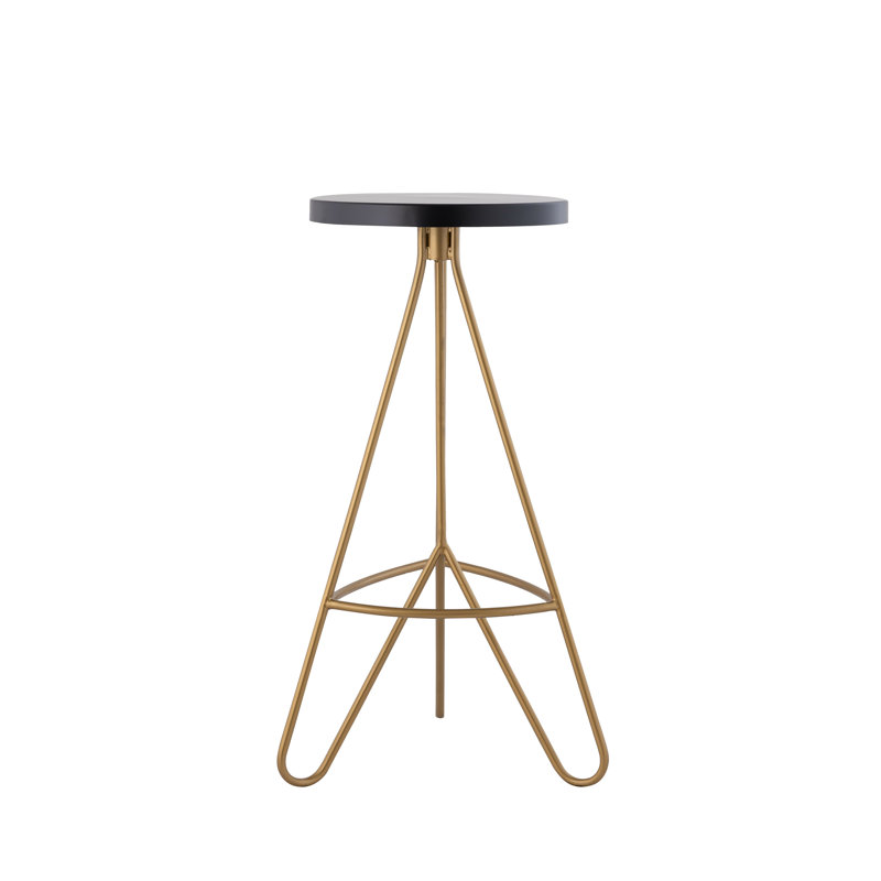 Tabouret Merikas, Noir / doré