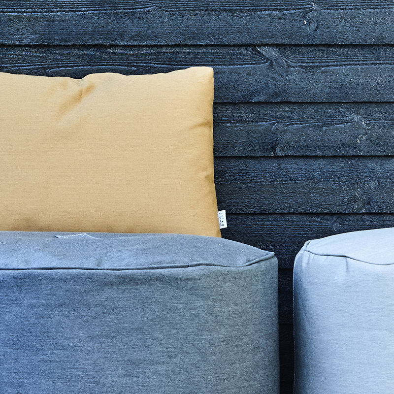 Cushion tube, stripe, Taupe