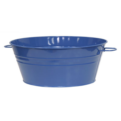 Enameled Galvanized Steel Planter / Beverage Tub.