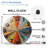 Vintage Colorful Wall Clock with Unique Design Art - 12'' Modern Glass Wall Clock