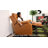 EONIX Real Zero zero clearance recliner  Recliners, Dual Motor Power Recliners for Small Spaces, RV Recliner Chair for Living Room, Bedroom, Breathable Leather, SXXY003992, Saddle Brown-118766243