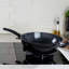 Fissler Ceratal Comfort Ceramic 12.6 Inch Non-stick Wok, Orbit Black, Made Without Pfas