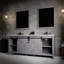 Plateau de meuble-lavabo double l 80 po x P 22 po Marsyas-172310159-172310156