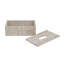 Rectangular Cream Marble Tissue Box Cover