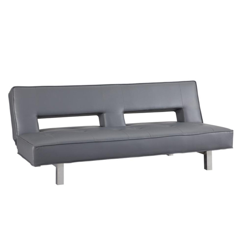 Full 69'' Faux Leather Convertible Sofa