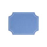 Tessuti Sage Rectangular Placemats with White Stitching