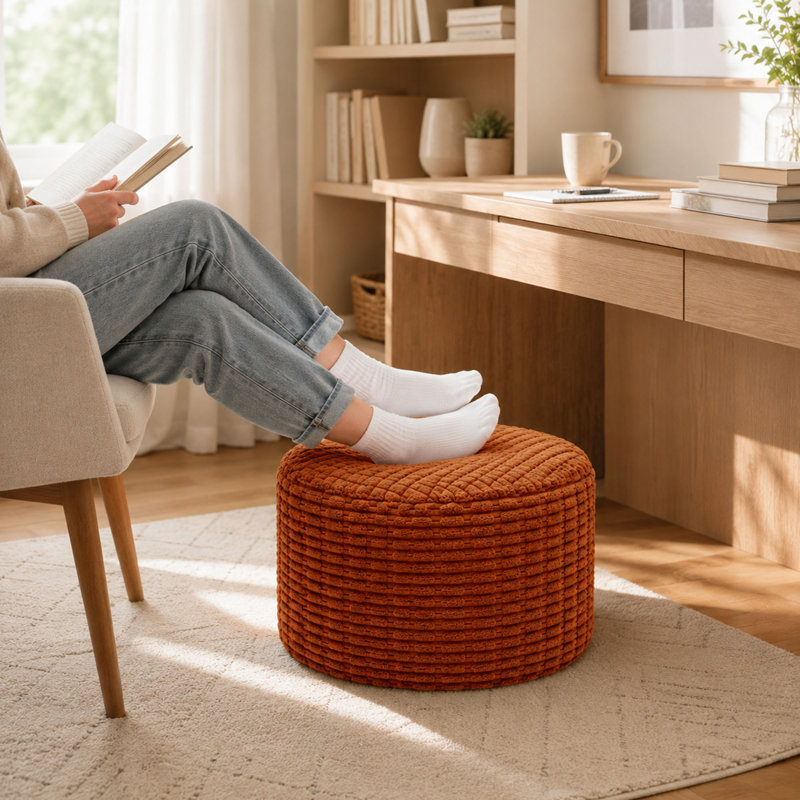 Repose-pieds rond en mousse pour repose-pieds