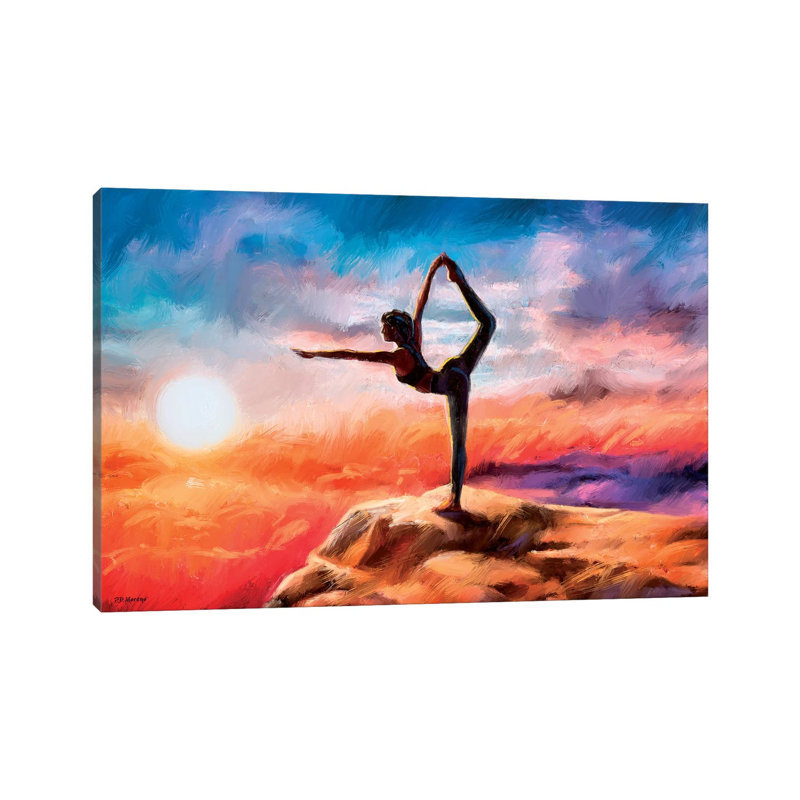 Mountain Mountain par P.D. Moreno - peinture sur toile tendue, H 8 po x l 12 po x P 0,75 po