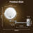 8" LED 1X/10X Magnifying Makeup Mirror-547165110