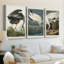 Pl 211 Great Blue Heron  -Custom Wrapped Gallery Canvas - 3 Pieces-256229311
