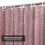Rideau de douche rose à motif abstrait quartz rose brillant avec 12 crochets-1879770578