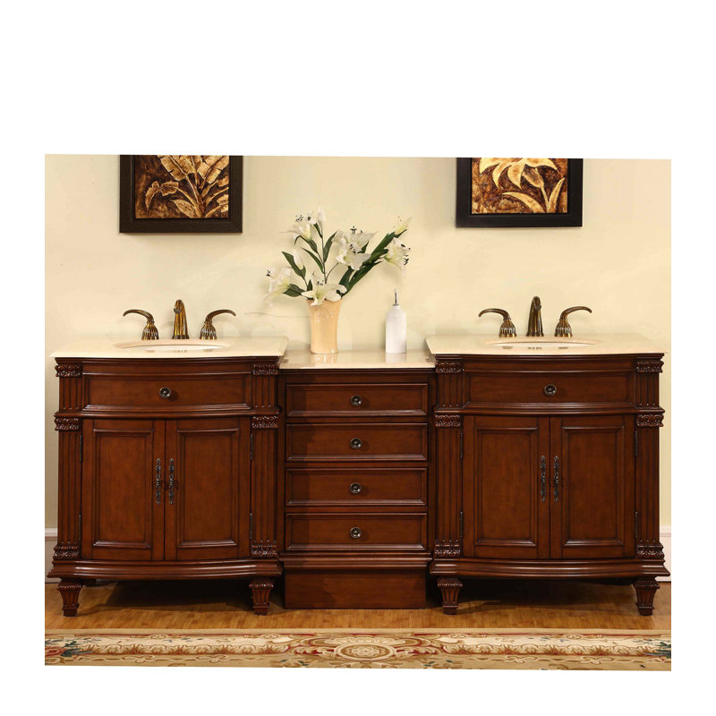 Ensemble de meuble-lavabo de salle de bain double 80 po Brennon