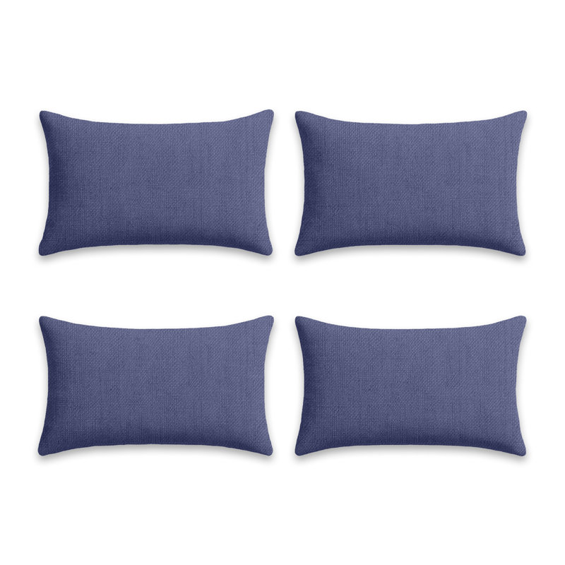 Ensemble de coussins décoratifs rectangulaires 4 po x 12 po x 20 po avec insert, tissu résistant à l'eau et aux rayons UV