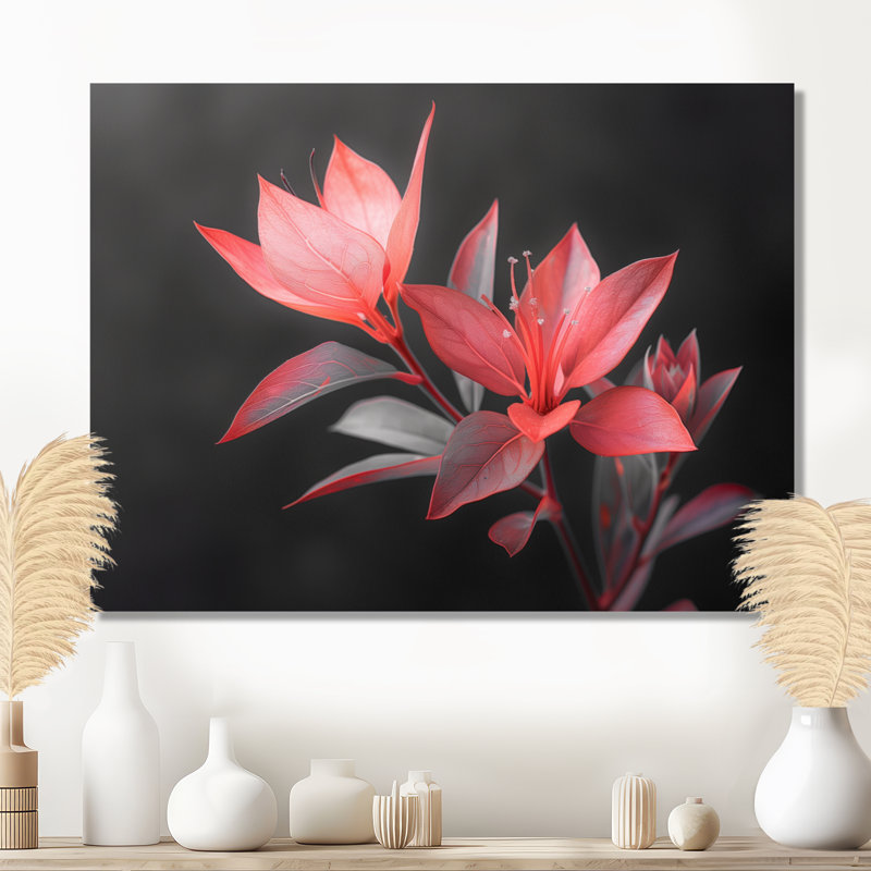 Palmea - Hibiscus Wall Art Print, Wrapped Canvas, 28" H x 60" W