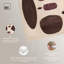 Ensemble d'art mural moderne « Marquetry & Curvilinear Abstract » d'Art Remedy, cadre noir, 30 x 30 cm-533763427-533763438