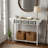 Ariba Traditional 43.3" W Decorative Cutout Entryway Console Table-128467878