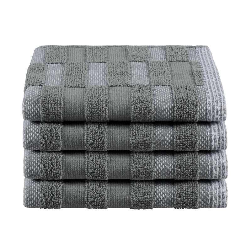 Martex Stella Wash Cloth Set, Washed Gray
