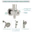 Pomme de douche multifonction 4,7 po-77055375