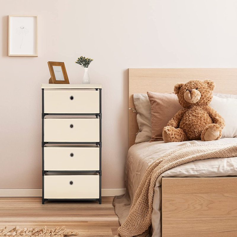 Xaviona 16.53'' W 4 - Drawer Dresser, White