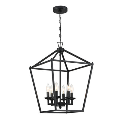Lustre géométrique à 6 lumières Gurjit