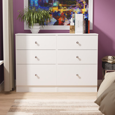 Sylvera 110cm W 6 - Drawer Chest of Drawers