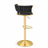 Velvet Adjustable Swivel Bar Stool-1249139175