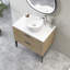 Meuble-lavabo 30 po avec lavabo en céramique et comptoir en pierre reconstituée