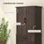 Armoire de rangement, armoire de cuisine à DEL avec tablettes de porte