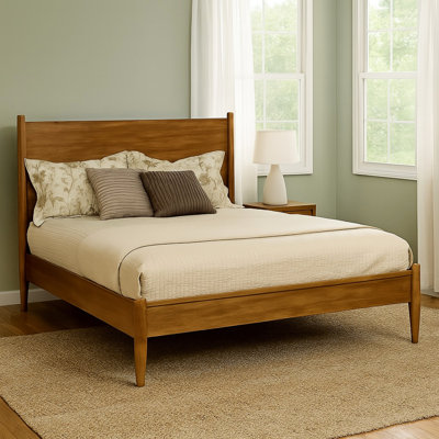 Lit plateforme Mid-Century Eastern King